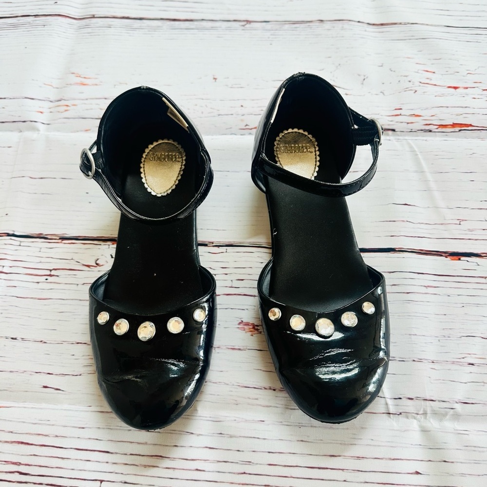 Girls Gymboree black shiny dress shoes! Size 2 - Picture 4 of 6